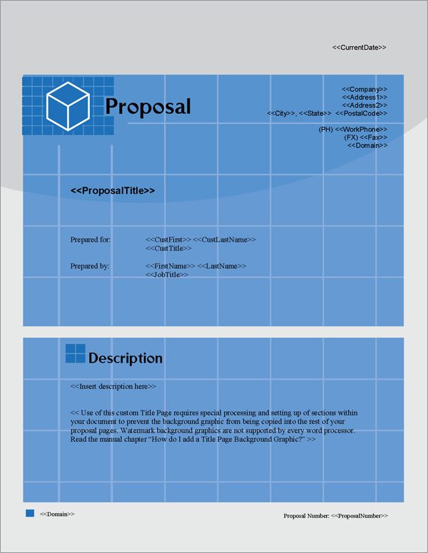 Proposal Pack Classic #14 Title Page