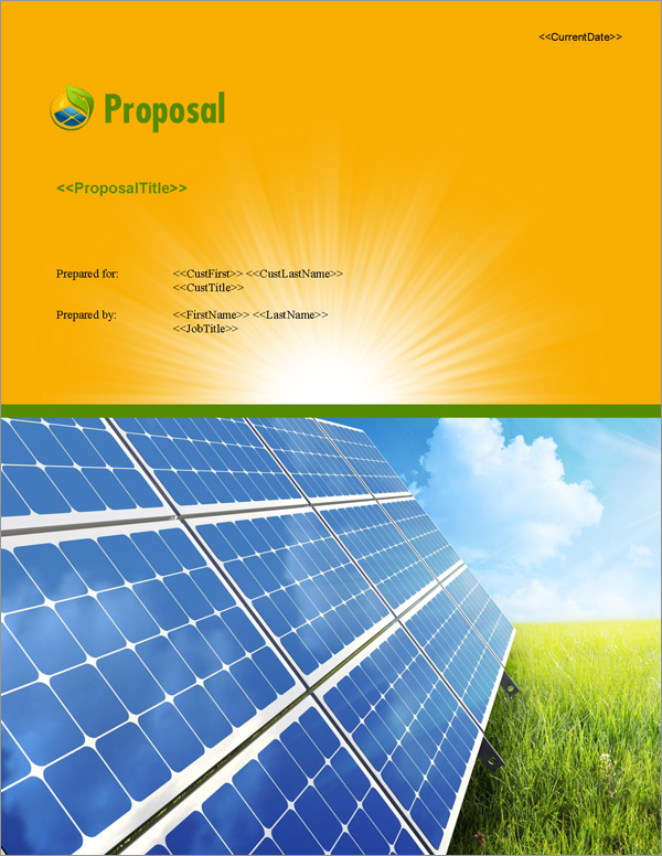 Proposal Pack Energy #9 Title Page