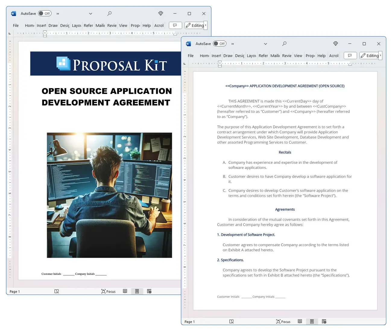 Open Source Application Development Agreement Concepts