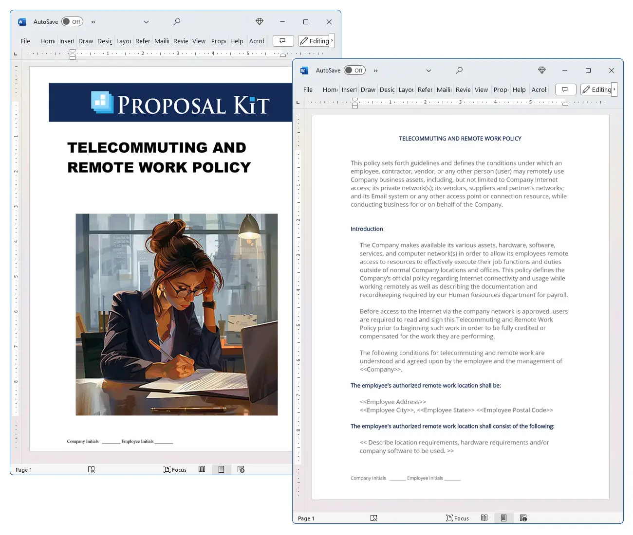 Telecommuting and Remote Work Policy Concepts