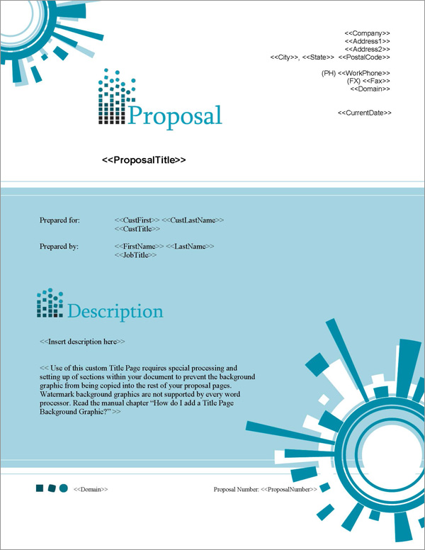 Proposal Pack Tech #1 Title Page