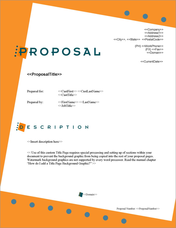 Proposal Pack Business #2 Title Page