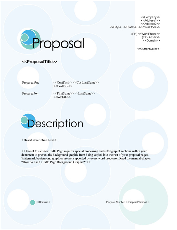 Proposal Pack Business #3 Title Page