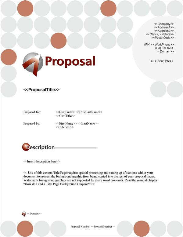 Proposal Pack Business #5 Title Page
