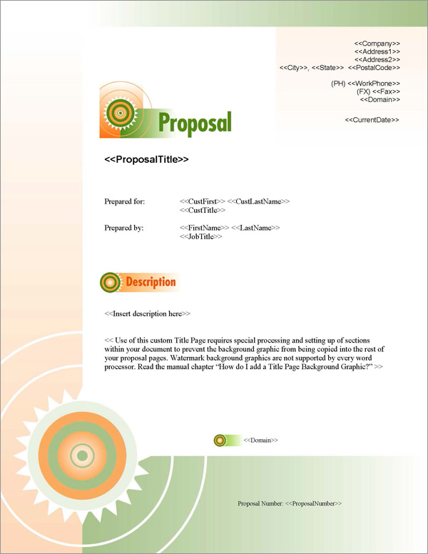 Proposal Pack Business #7 Title Page