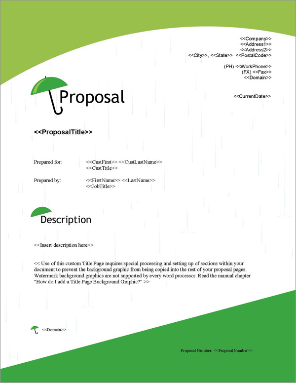 Proposal Pack Security #5 Title Page