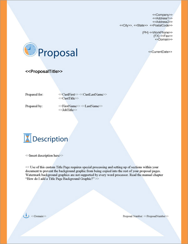 Proposal Pack Concepts #3 Title Page