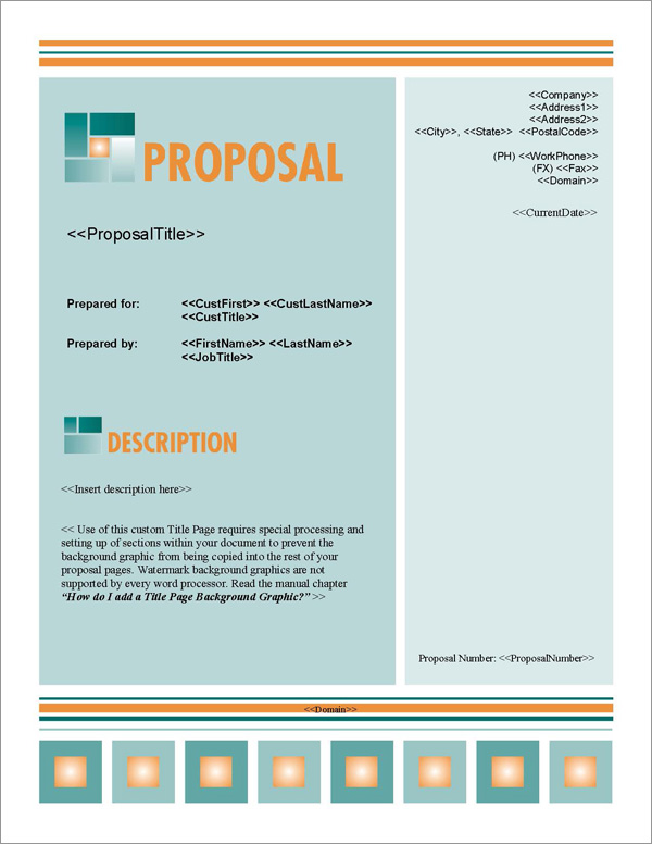 Proposal Pack Business #9 Title Page