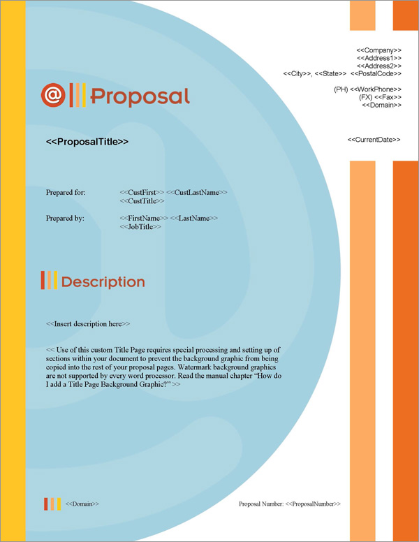 Proposal Pack Symbols #1 Title Page