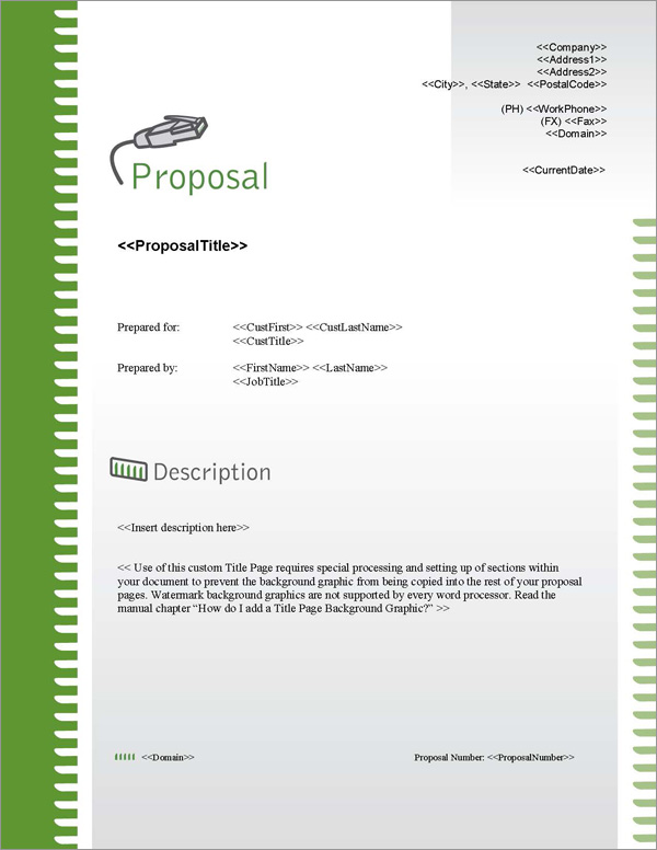 Proposal Pack Computers #2 Title Page