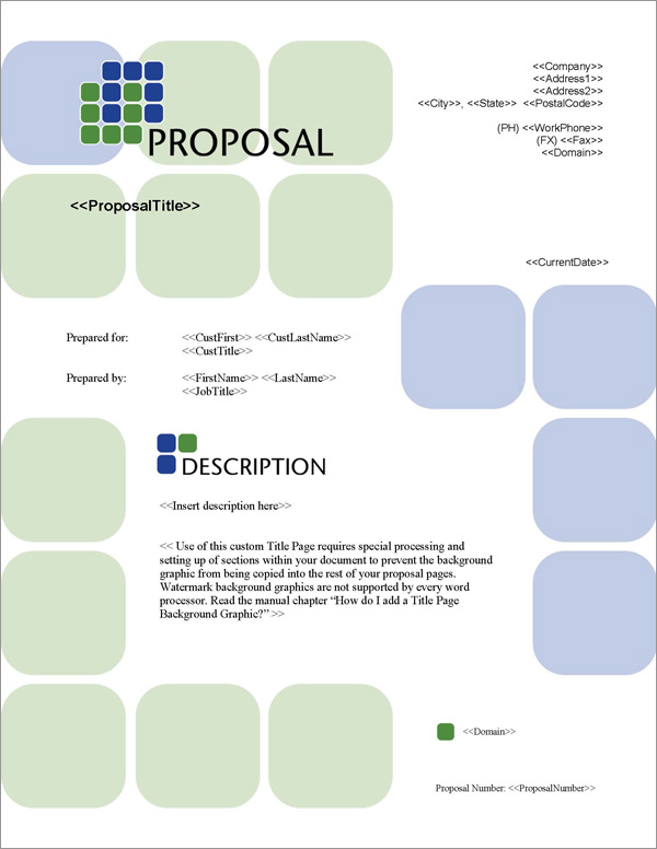Proposal Pack Classic #6 Title Page