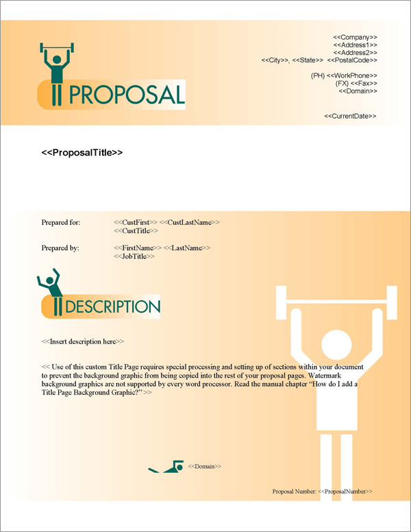 Proposal Pack Sports #4 Title Page