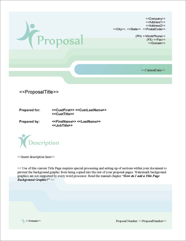 Proposal Pack People #2 Title Page