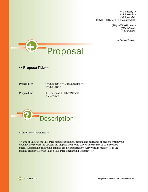 Proposal Pack Symbols #3 Title Page