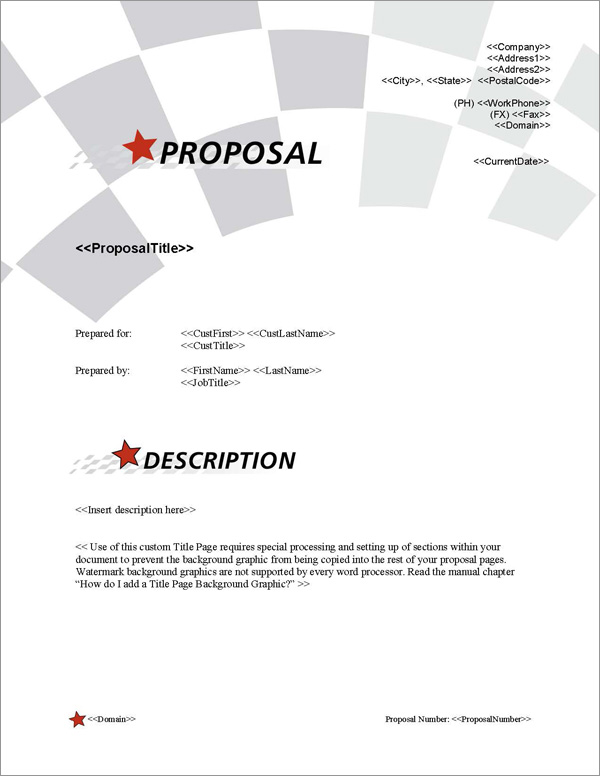 Proposal Pack In Motion #6 Title Page