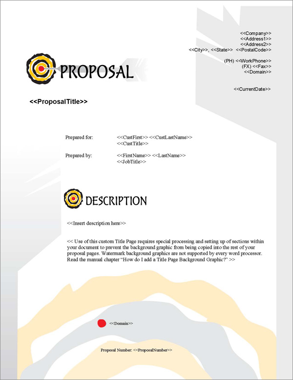 Proposal Pack Bullseye #2 Title Page