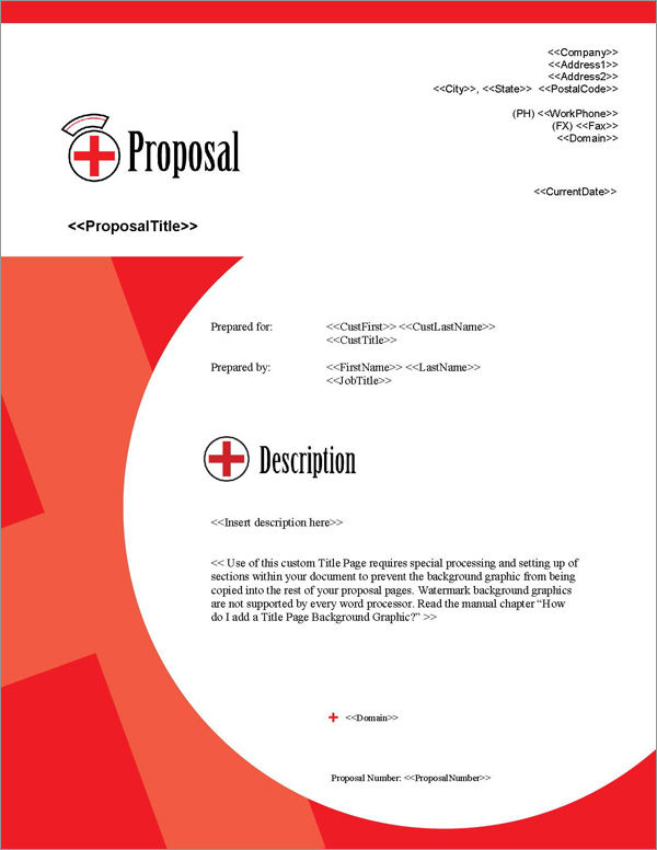 Proposal Pack Healthcare #2 Title Page