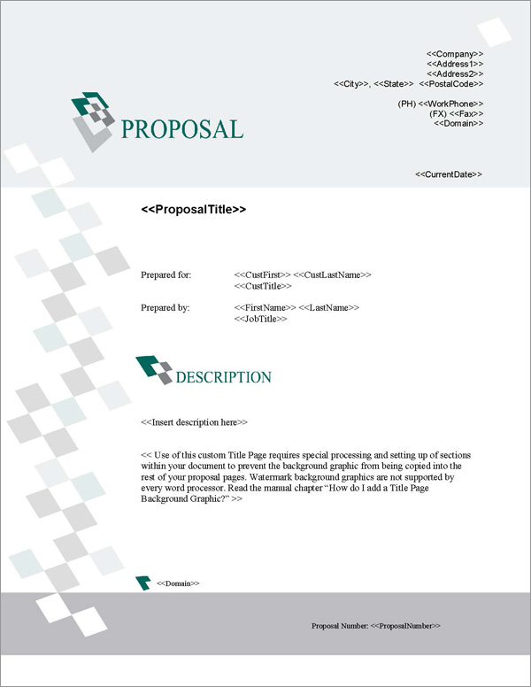 Proposal Pack Business #16 Title Page