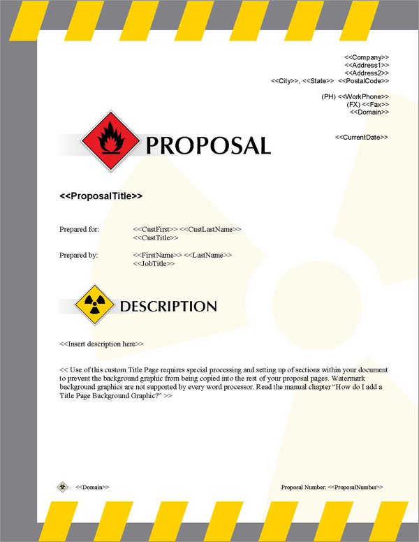 Proposal Pack Transportation #2 Title Page