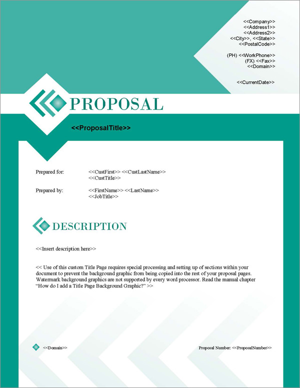 Proposal Pack Business #17 Title Page