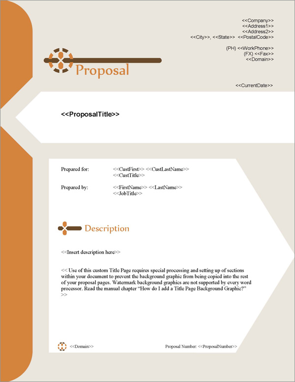 Proposal Pack Contemporary #14 Title Page
