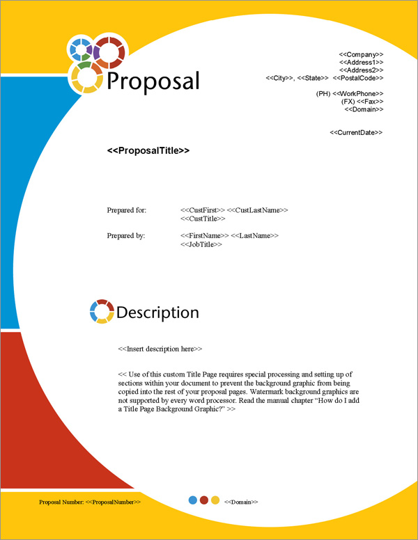Proposal Pack Artsy #5 Title Page