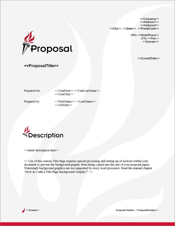 Proposal Pack Concepts #12 Title Page