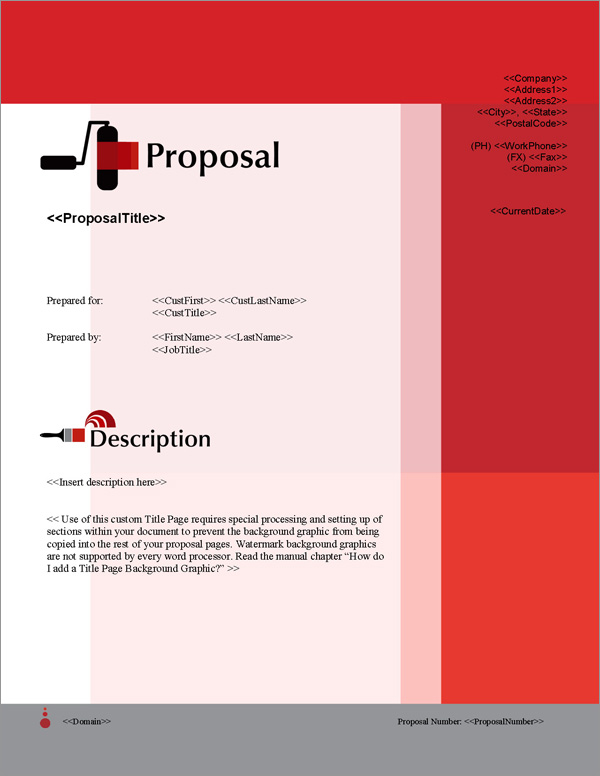 Proposal Pack Painter #2 Title Page