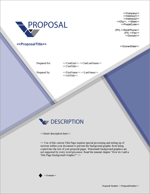 Proposal Pack Business #19 Title Page