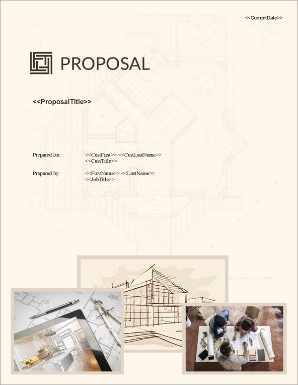 Proposal Pack Architecture #3 Title Page