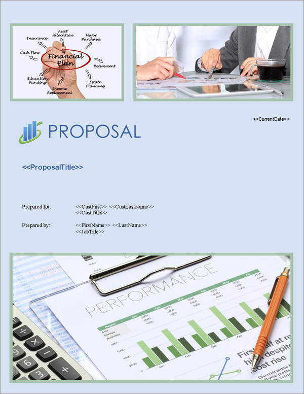Proposal Pack Financial #4 Title Page
