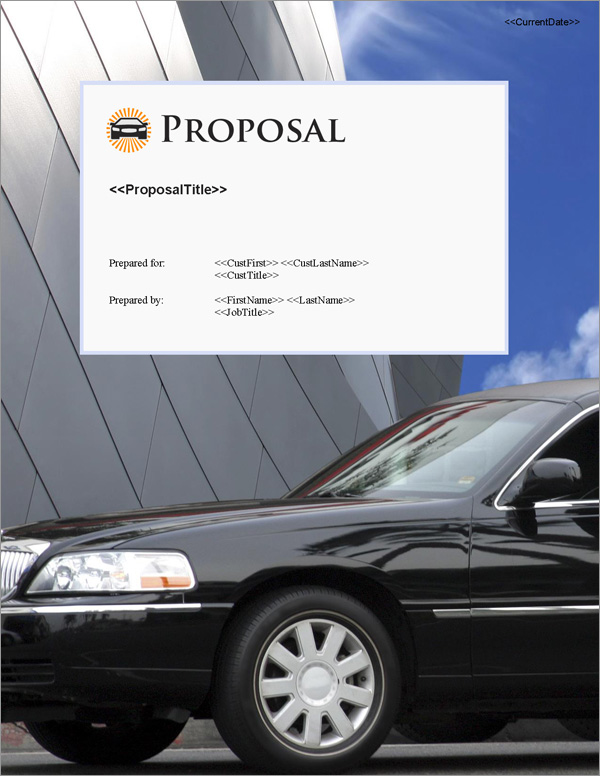 Proposal Pack Transportation #6 Title Page