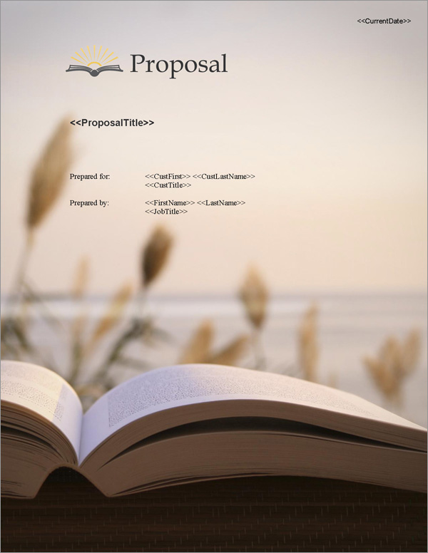 Proposal Pack Books #3 Title Page