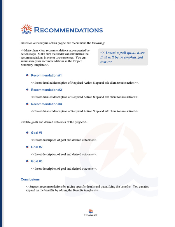 Proposal Pack Infrastructure #2 Recommendations Page