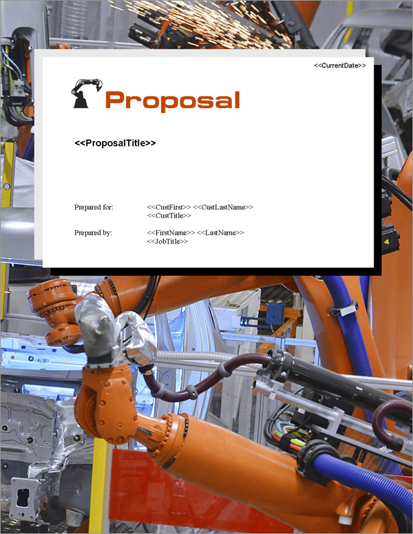 Proposal Pack Robotics #1 Title Page