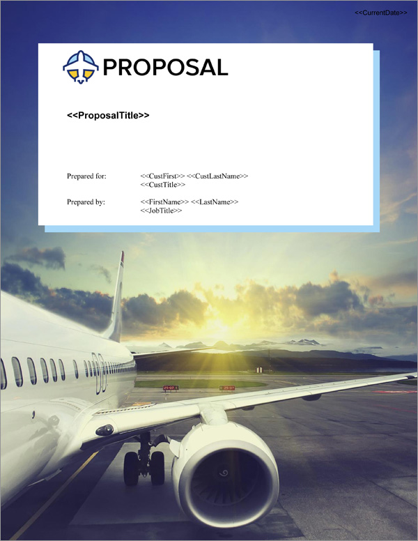 Proposal Pack Aerospace #3 Title Page