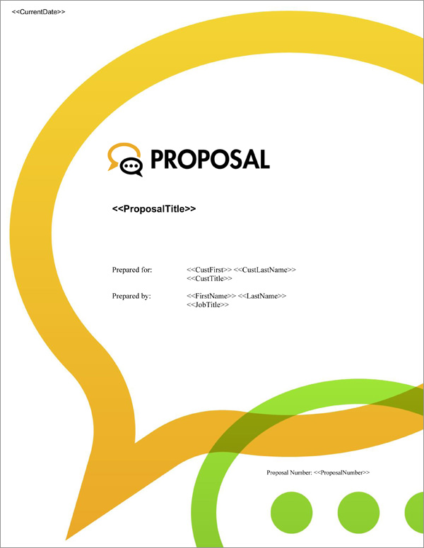 Proposal Pack Communication #3 Title Page