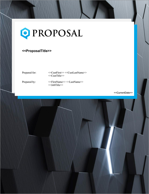 Proposal Pack Contemporary #19 Title Page