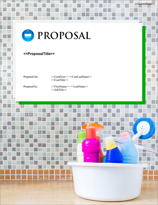 Proposal Pack Janitorial #4 Title Page