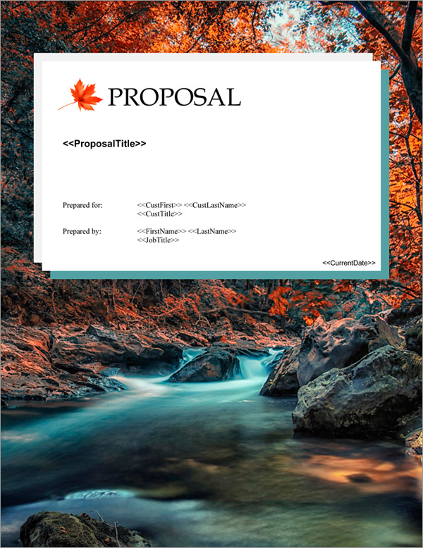 Proposal Pack Nature #8 Title Page