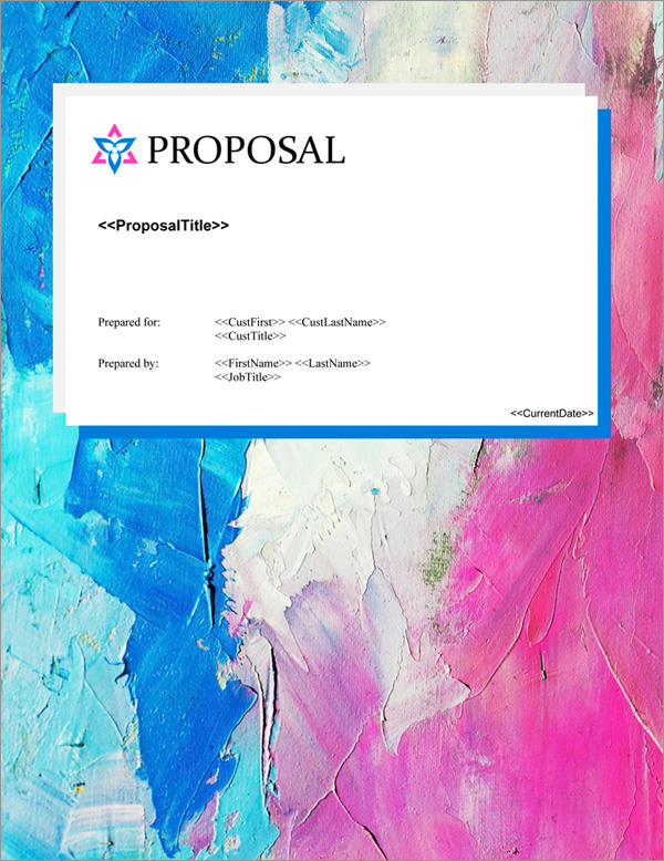Proposal Pack Artsy #10 Title Page