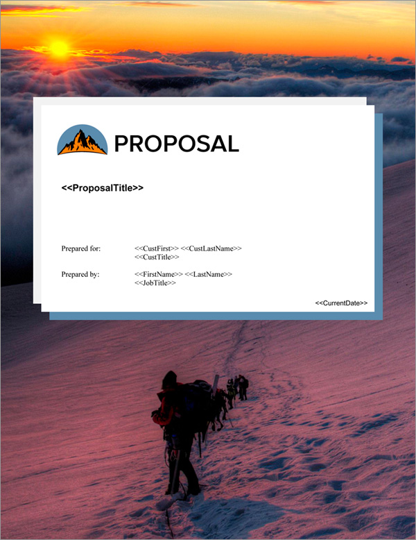 Proposal Pack Outdoors #6 Title Page