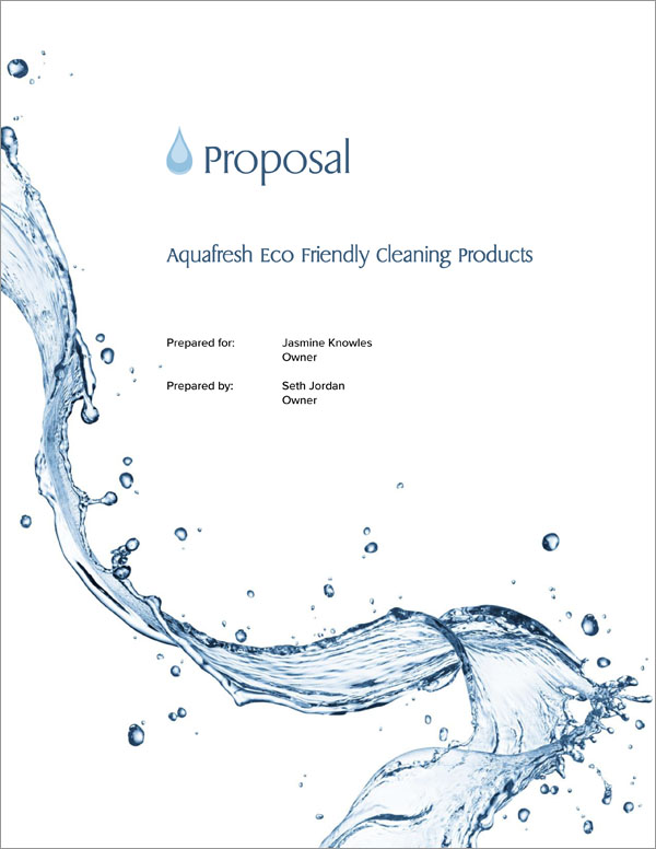 Proposal Pack Aqua #5 Screenshot of Pages