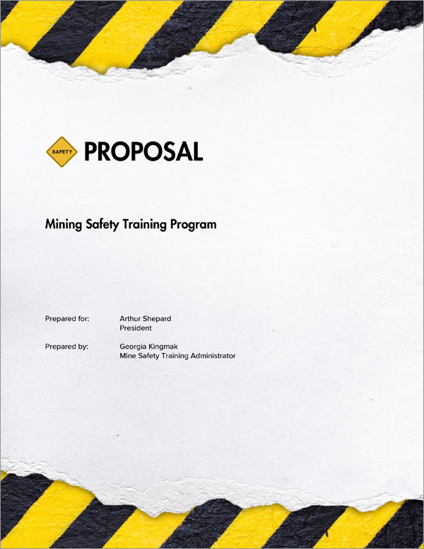 Proposal Pack Safety #4 Title Page