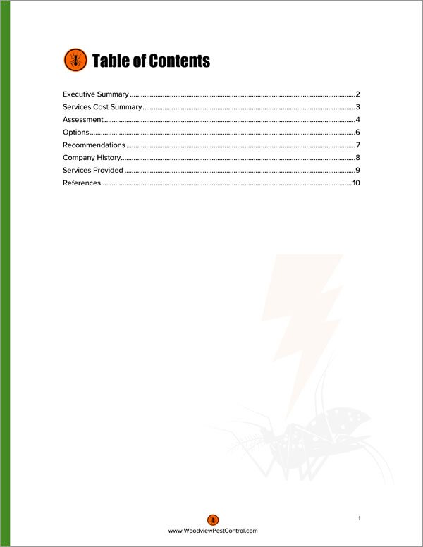 Proposal Pack Pest Control #2 Body Page