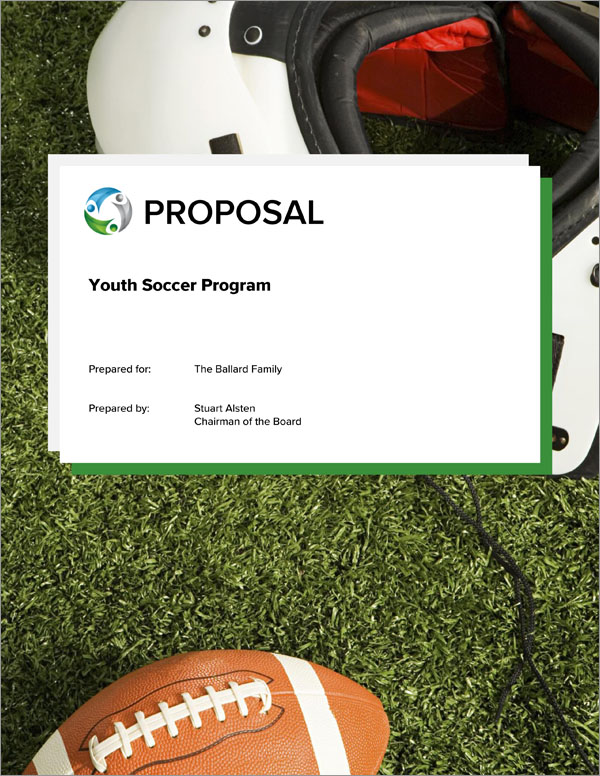 Proposal Pack Sports #8 Title Page