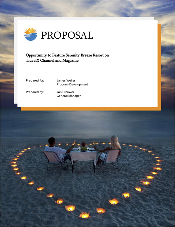 Proposal Pack Travel #4 Title Page