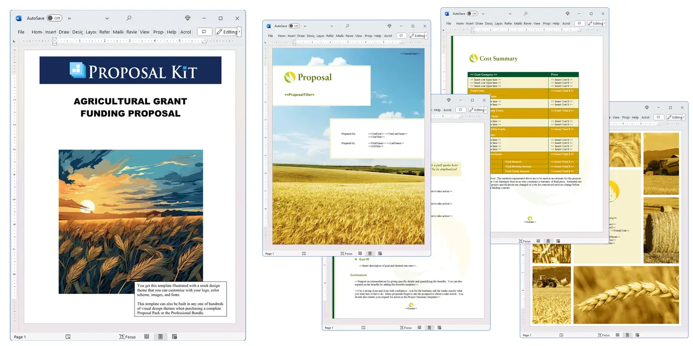 Proposal Pack Agriculture #4 Screenshot of Pages