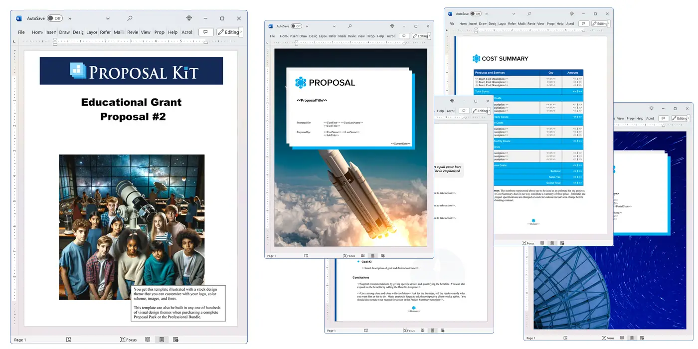 Proposal Pack Aerospace #4 Screenshot of Pages