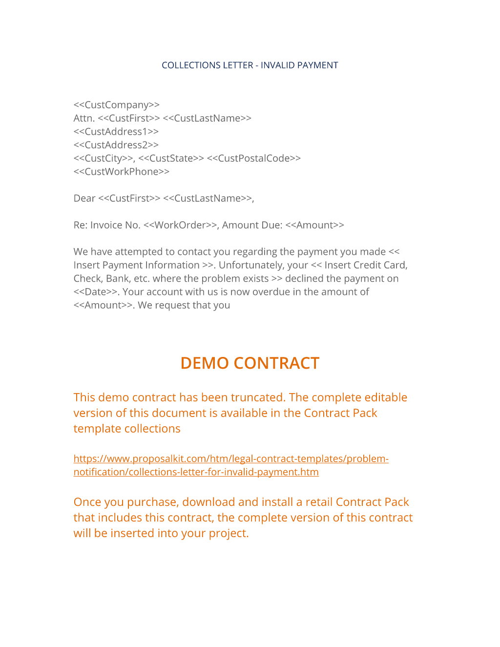 Collections Letter For Invalid Payment 3 Easy Steps